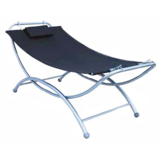 Gartenhängematte aus Eisen und Textilene Vorghini Hamm Black acquista