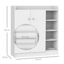 Scarpiera in legno Scaffalatura Scaffale per Scarpe Armadio Bianco Opaco 83x30x90 cm 