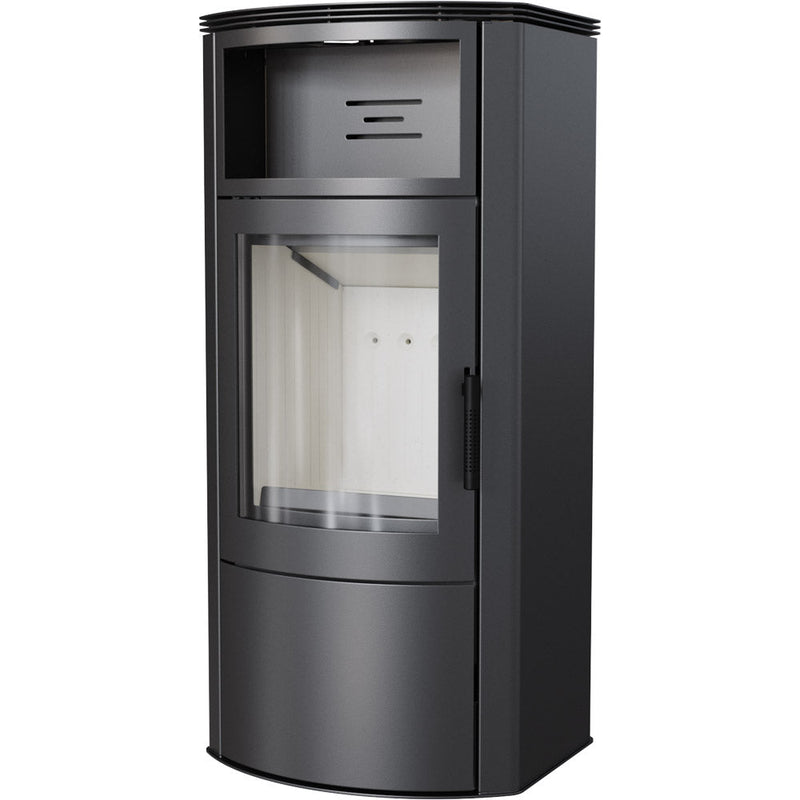 Stufa a Legna 11KW in Acciaio Flig Vancouver Nera