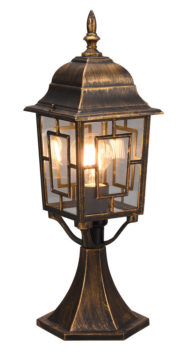 Lampada Palo da Esterno Attacco E27 in Alluminio Ruggine sconto