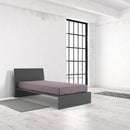 Lenzuolo Sotto con Angoli ed Elastico Tinta Unita in Cotone Rosa Antico Varie Misure