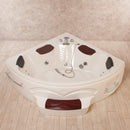 Vasca Idromassaggio Angolare 2 Posti Cromoterapia Vorich Katrin Bianca Varie Misure