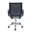 Poltrona da Ufficio Melody 56x58x94/104 h cm in Poliuretano Nero