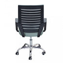 Poltrona da Ufficio Melody 56x58x94/104 h cm in Poliuretano Nero