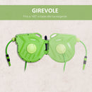 Rullo Avvolgitubo a Parete Portatile con Riavvolgimento Automatico 15 Metri 