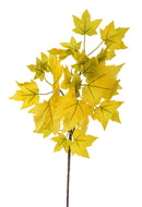 Set 4 Ramo Artificiale con Foglie di Platano autunnale 