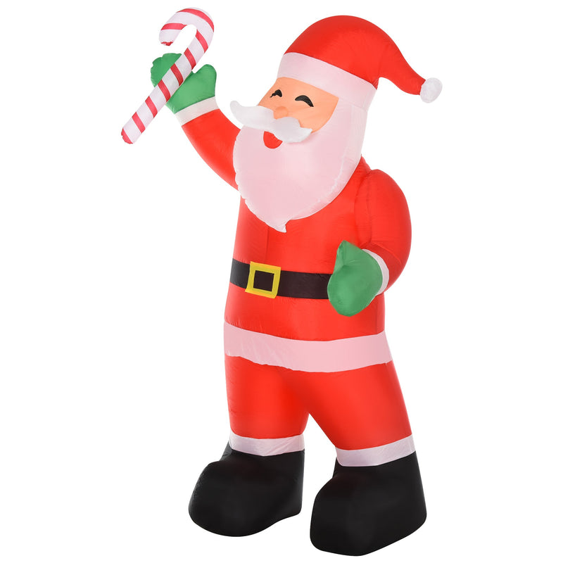 Babbo Natale Gonfiabile H243 cm con Luci a LED 