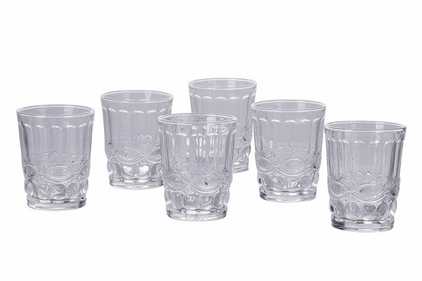 Set mit 6 Wassergläsern aus transparentem Glas 240 ml Villa d'Este Home Tivoli Nobilis prezzo