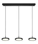 Lampada a Sospensione da Interno a LED in Metallo Nero Opaco