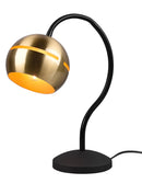 Lampada da Tavolo da Interno Attacco E14 in Metallo Ottone Opaco