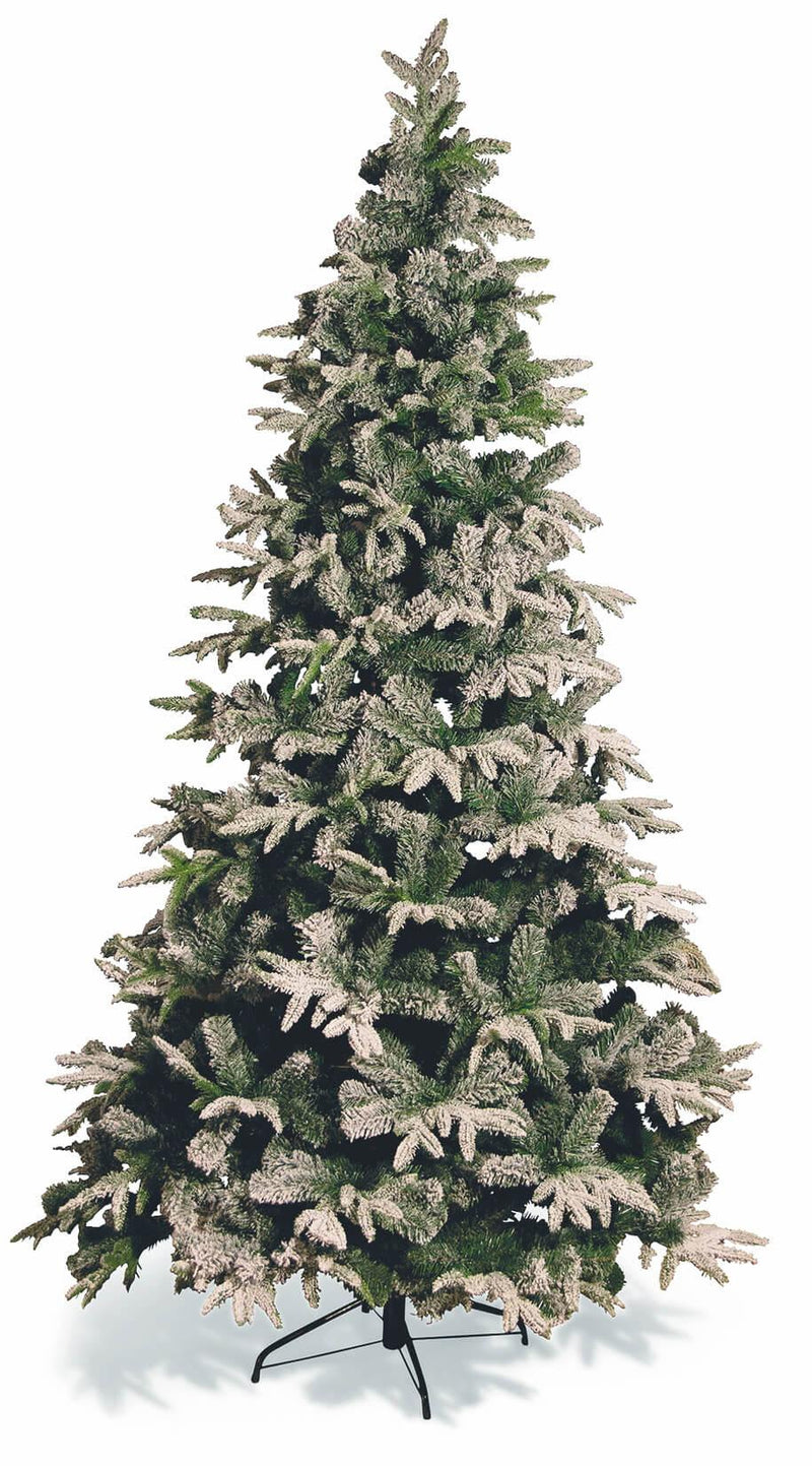Albero di Natale Innevato 1014 Rami Ø125xH240 cm Soriani Canada 