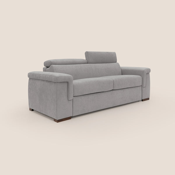 sconto Divano Letto 3 Posti 200x100x95 cm in Tessuto Grigio Chiaro