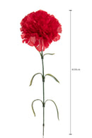 Set 12 Fiori Artificiali di Garofano 59 cm