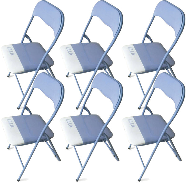 sconto Set aus 6 Soriani Lilla Klappstühlen aus Metall