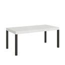  Tavolo Allungabile 200-460x90x77 cm Everyday Bianco Frassino Gambe Antracite