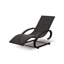 Poltrona Sdraio da Giardino in PVC Rattan Taddei Mizar Marrone