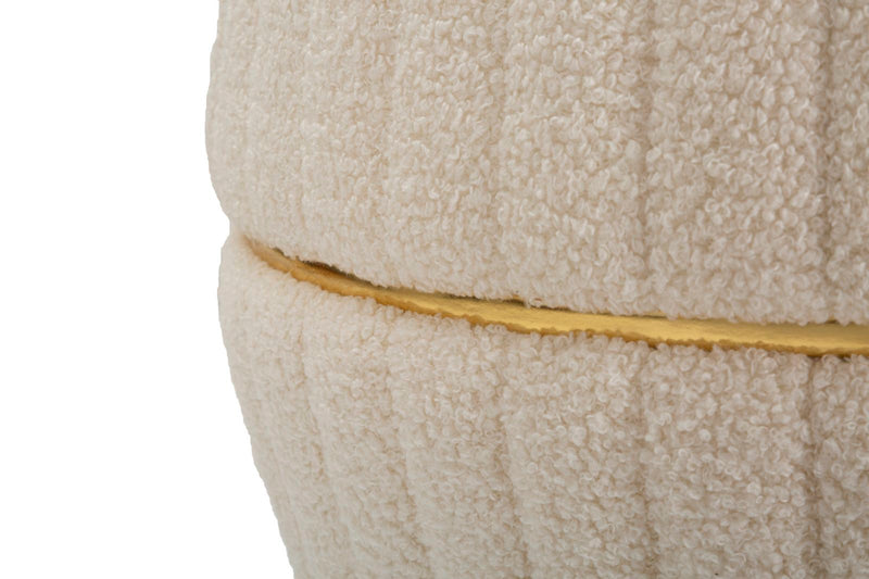 Pouf Iceland Plus Ø 50x52 cm in Legno 