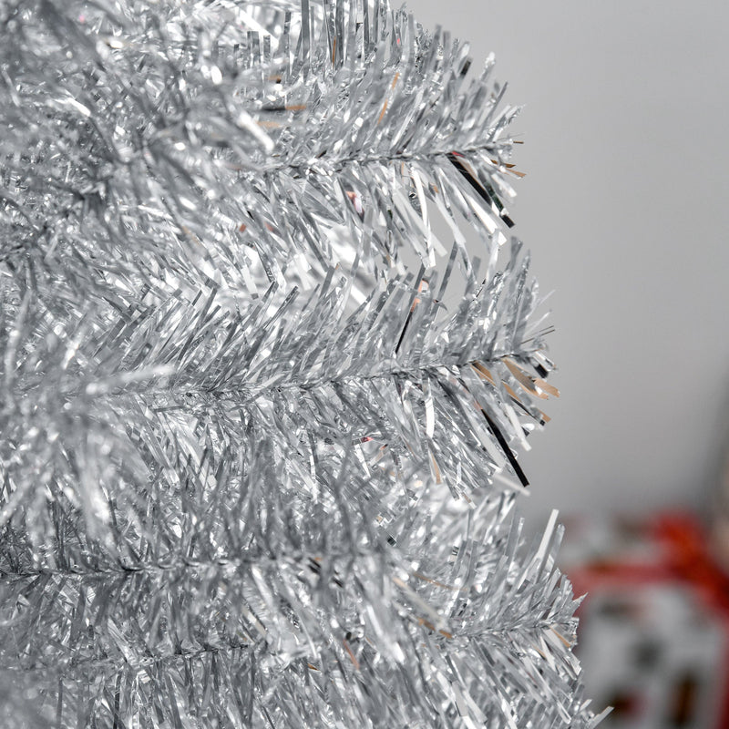 Albero di Natale Artificiale 150 cm 408 Rami Argento