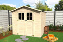 Casetta Box da Giardino per Attrezzi 2,29x2,02m con Pavimento in Legno Abete 12mm Lode