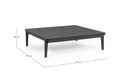 Tavolino 99x99x33h cm Matrix Antracite