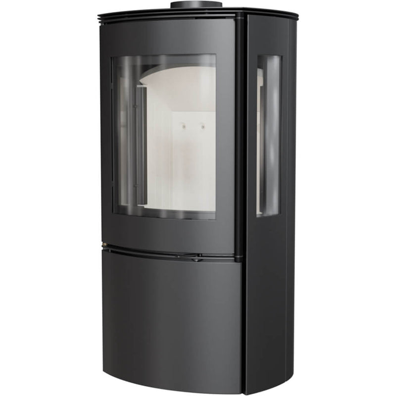 Stufa a Legna 6/11KW in Acciaio Flig Santa Monica Plus Nera