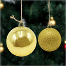 Set 24 Palle di Natale Ø7 cm Dorate per Alberi
