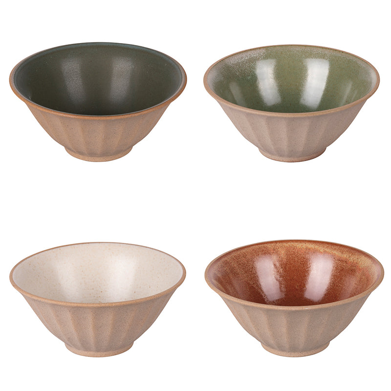 Set 4 Ciotole Ø15x7 cm 500 ml in Ceramica VdE Tivoli 1996 Pompei