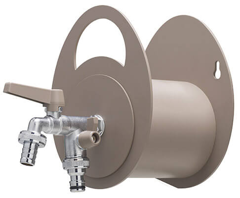 acquista Belfer 42/MU Tortora Wandschlauchhalter aus Metall mit doppeltem Auslaufhahn