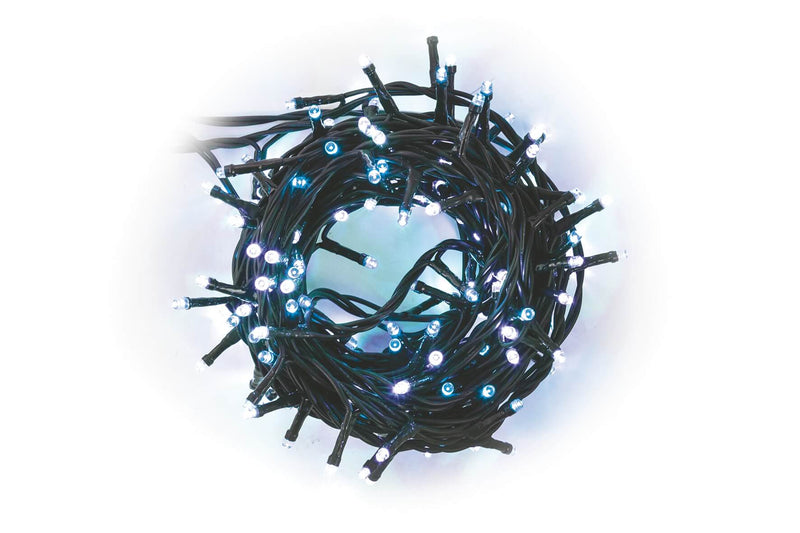 Luci di Natale 180 LED 7,16m Bianco/Blu da Esterno-Interno Soriani
