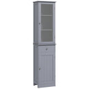Mobile a Colonna da Bagno 40x27x171,5cm in MDF Grigio  