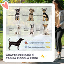 Passeggino per Cani Pieghevole 75x45x97 cm Peso Max 10 kg con Cestino e Portabicchiere Nero 