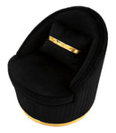 Poltrona Space Plus Nera Ø 75x80 cm in Legno 