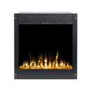 Camino Elettrico da Incasso 60x87,8x15 cm Effetto Fiamma 1500W Gangs 31 Nero
