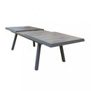 Tavolo Allungabile Seattle 205/265x105x75 h cm in Alluminio Taupe