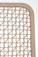 Paravento da Esterno 120x50x150h cm in Alluminio e PP Babilo Pelican e Beige 