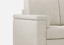 Divano 2 Posti 148x85x85 cm Marrak in Tessuto Latte