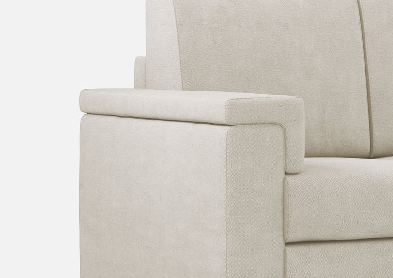 Divano 2 Posti 148x85x85 cm Marrak in Tessuto Latte