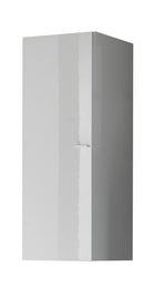 Parete Attrezzata Mobili Salotto 3 Mobili e Mensola Doppia 210x36x170cm TFT  Primo Bianco Lucido