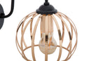 Lampada da Muro Elegant 20x30x25 cm in Ferro Nero e Oro
