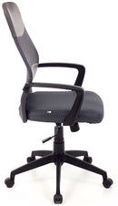 Poltrona da Ufficio Direzionale in Tessuto Network Grigia