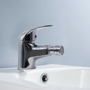 Miscelatore Rubinetto Bidet in Acciaio con Tubi Allacciamento
