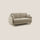 Divano Letto 3 Posti 180x94x97 cm in Tessuto Beige