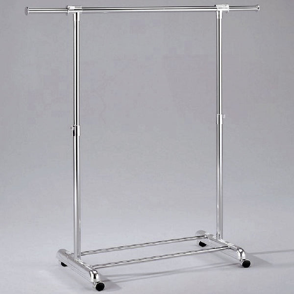 sconto Ausziehbarer Kleiderständer aus Stahl mit Rädern 85x44x9cm Fumer Eracle Chrome
