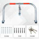 Barriera Dissuasore di Parcheggio Sosta 76,5x47x40,5 cm in Metallo 