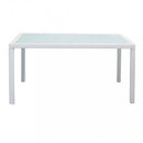 Tavolo Azore 150x90 cm in Wicker Bianco