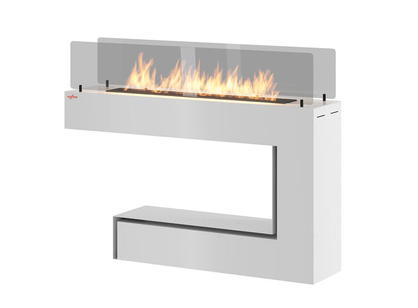 Bioethanol Bodenkamin 110x92 cm Weiß Spectrum prezzo