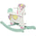 Schaukelpferd für Kinder 68x27x47,5 cm mit Griffen und Pedalen aus MDF