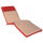 Echtes Kinderbettkissen 194,5 x 59 x 4 cm aus rotem Polyester