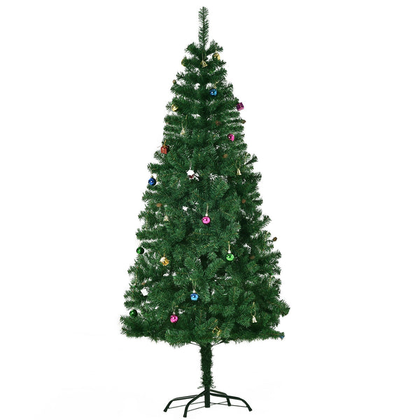 prezzo Künstlicher Weihnachtsbaum 180 cm PVC Eisenkugeln und Dekorationen