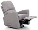 Poltrona Relax da Allattamento Reclinabile Manuale in Tessuto Mamy Grigia